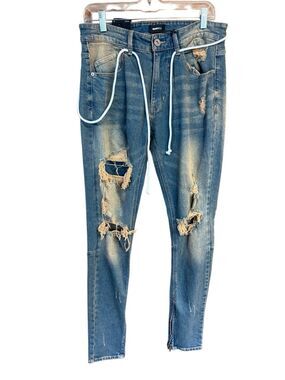 NovaMen distressed, skinny Fit jeans Sz 32/32 NWT